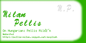 milan pellis business card